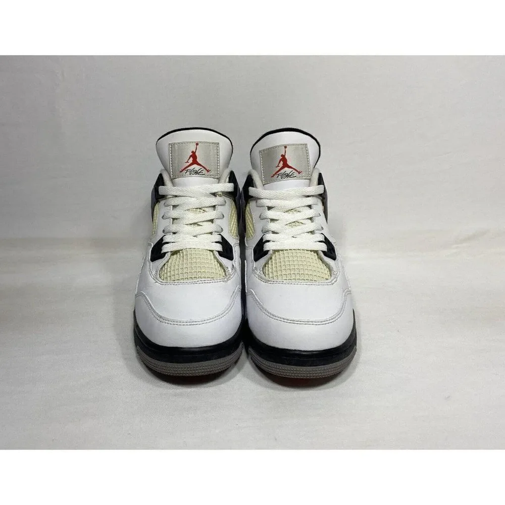 Nike Air Jordan Retro 4‎ White Cement GS 2012 408452-103 Size 6.5y Preowned